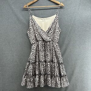 PEACH LOVE California Dress Women's Large Animal Print Criss Cross Chest